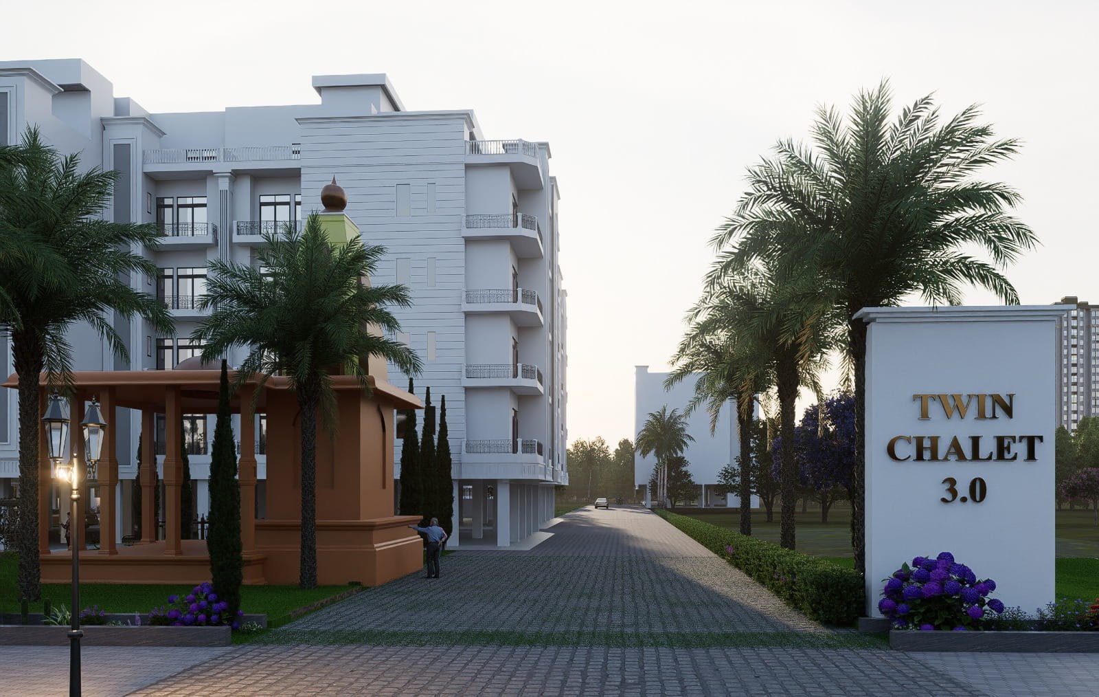 Twin Chalet 3 Greater Noida: Luxurious 2/3 BHK apartment showcasing spacious living room
